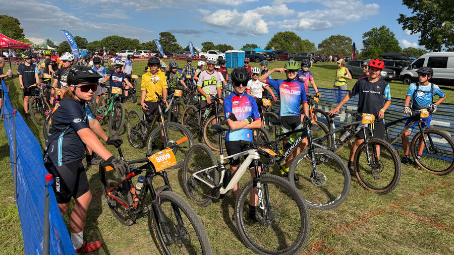 Cross Timbers MTB athletes at a race start